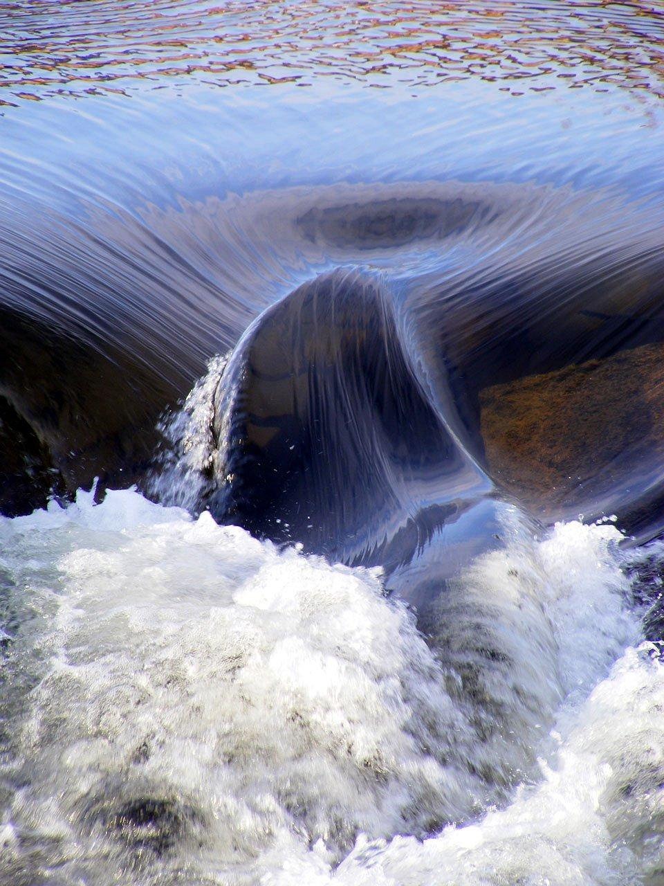 wasser, sprudelnd, fluss, bachlauf, natur, schaum