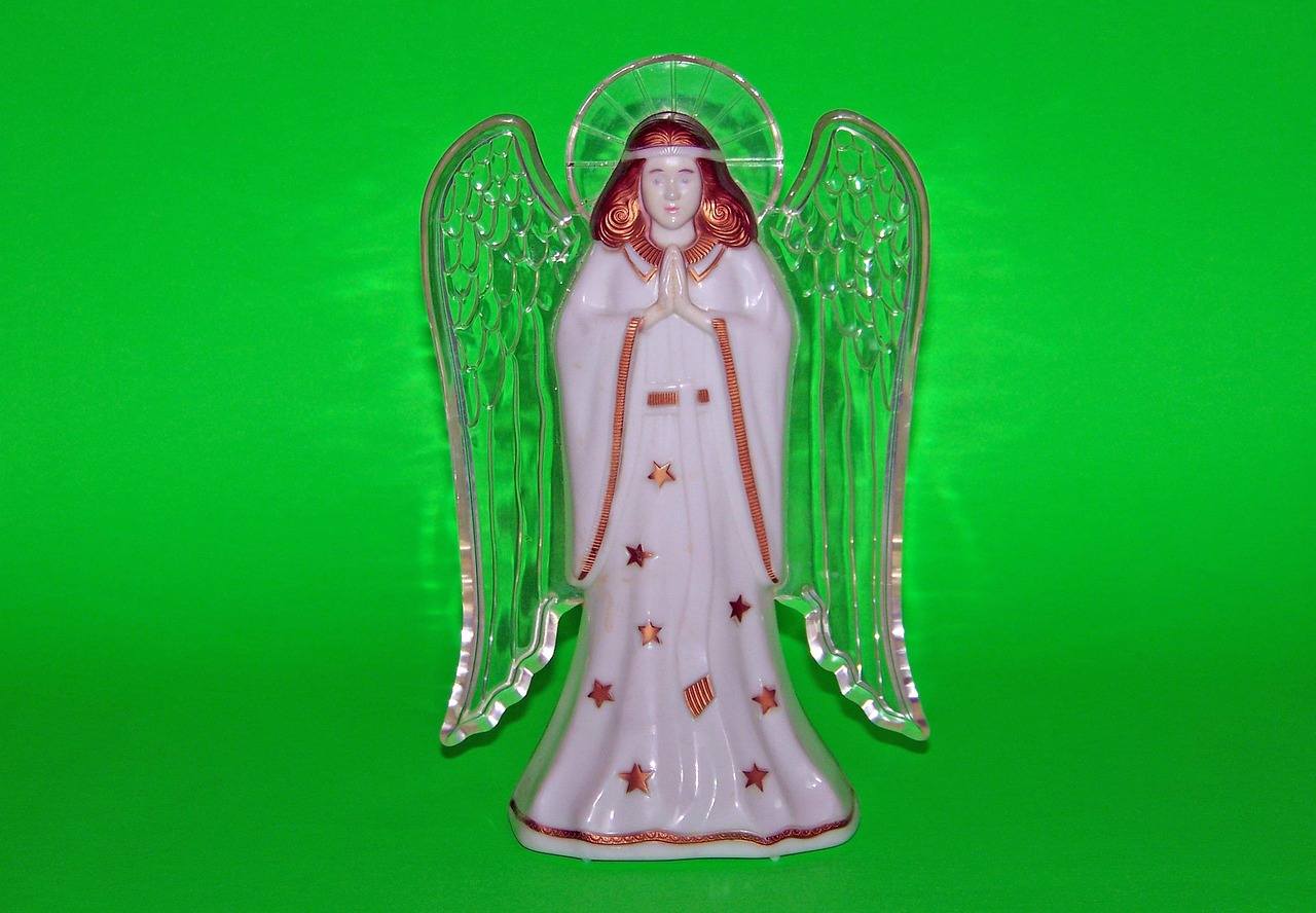 angel, plastic, christmas, xmas, tree, top, topper, nature, green angel