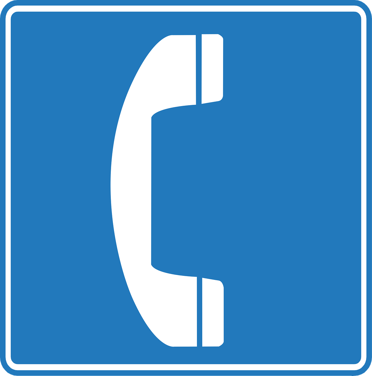 phone, telephone, sign, signage, information, communication, emergency, icon, receiver, blue phone, blue emergency, blue information, blue telephone