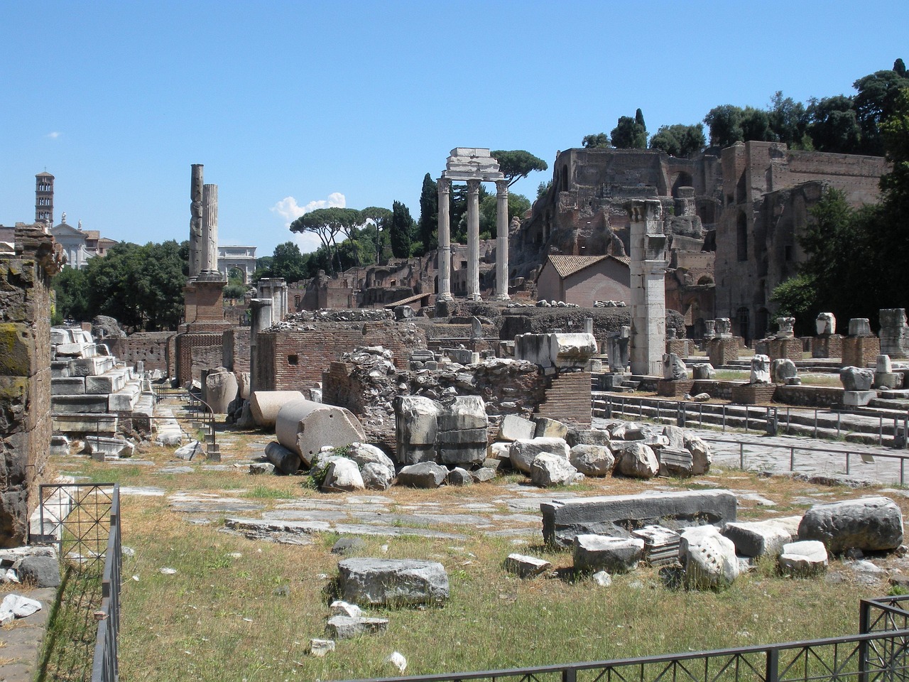 fórum, řím, starověký, ruiny, architektura, mezník, památník, historický, kámen, prohlížení památek, archeologický, sochařství, roma, italština, itálie