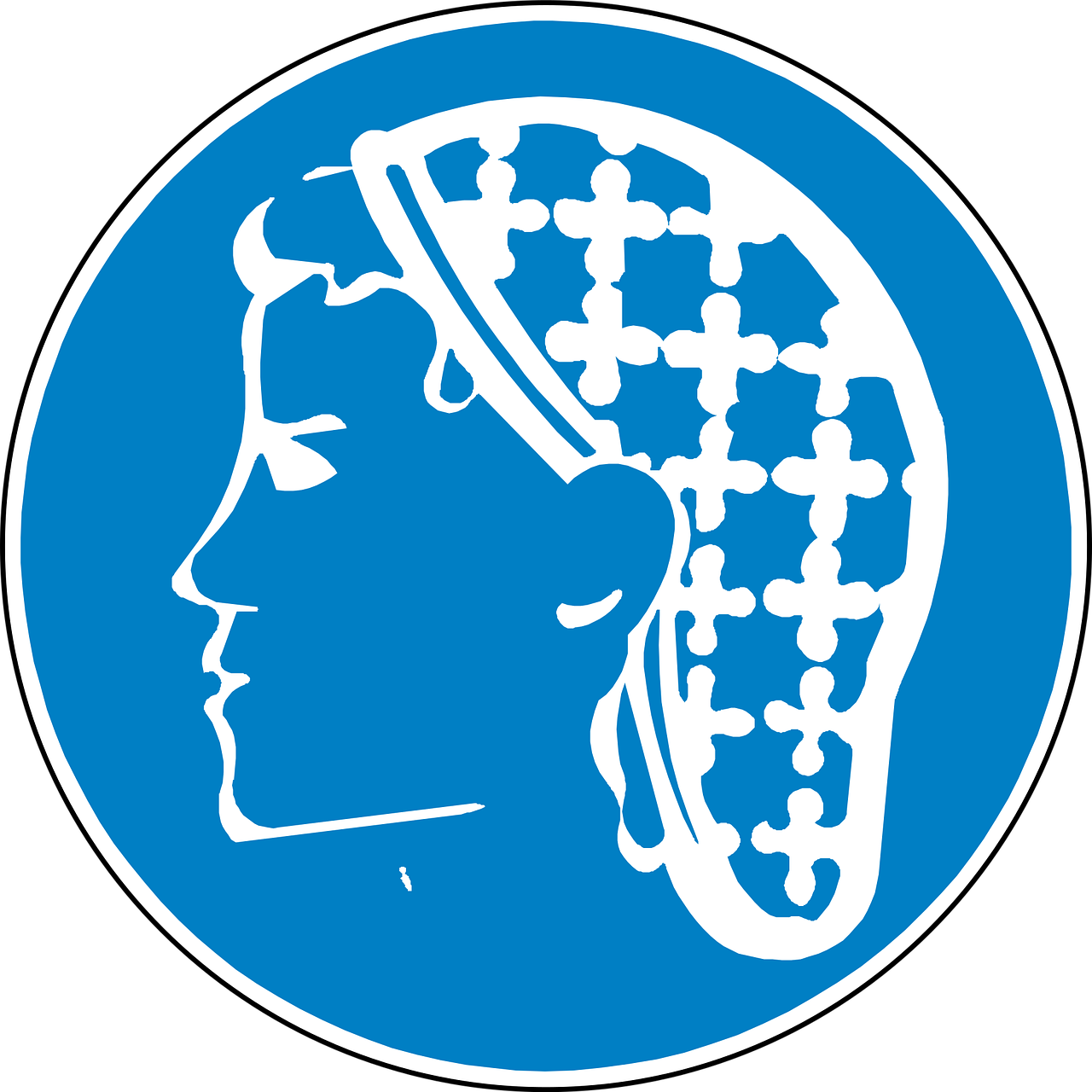 hairnet, snood tyyppi cap, puhdas, sininen, merkki, symboli, kuvaketta, puhdas sininen