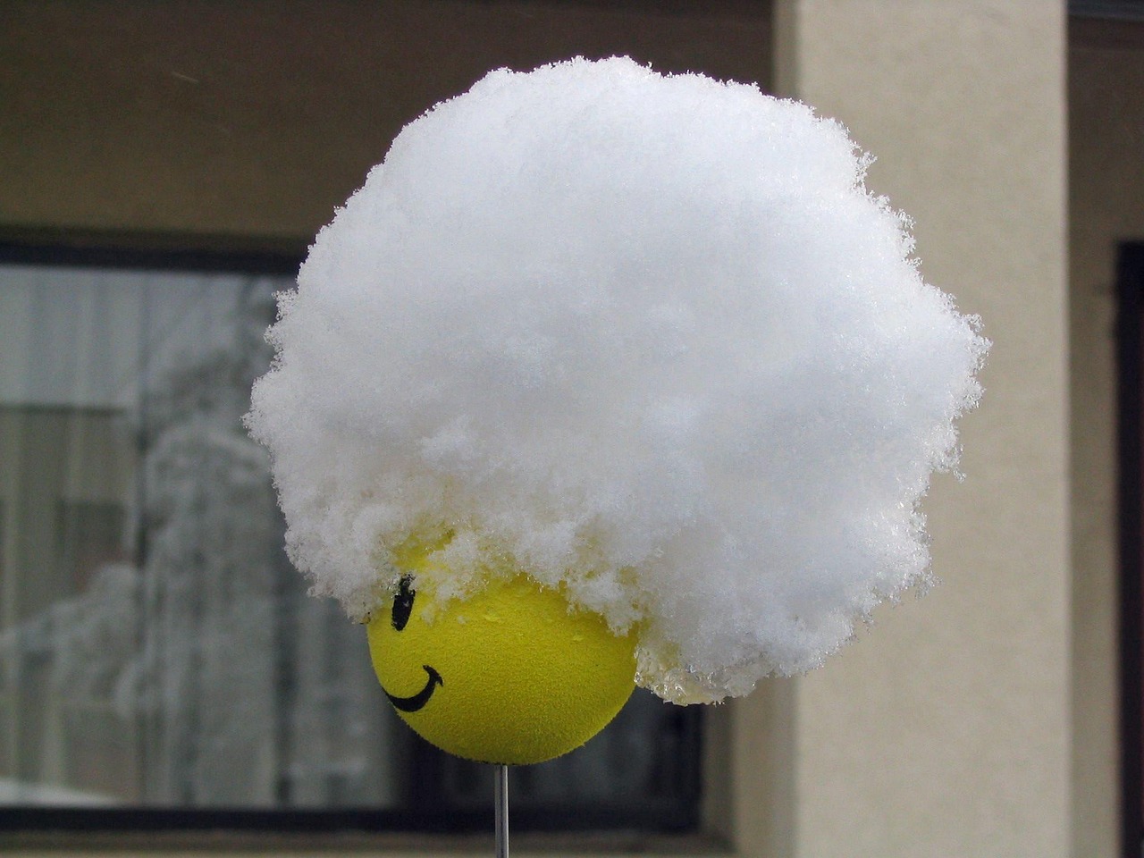 smiley, antenna, nature, topper, snow, hat, fun, creative, art