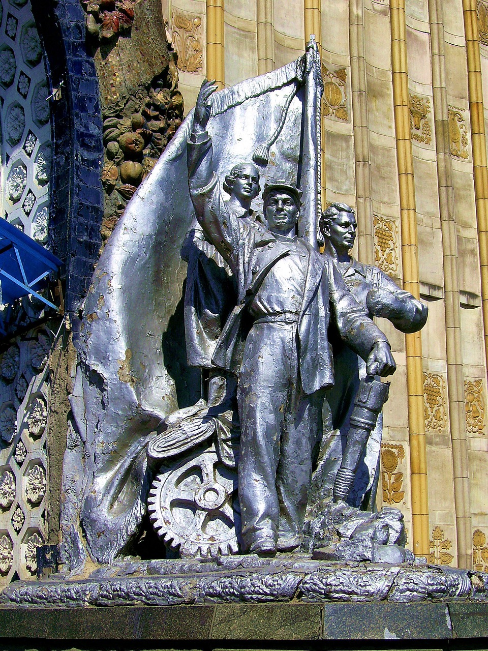 moscú, rusia, estatua, monumento, escultura, arte, artístico, ciudad, ciudades, urbano