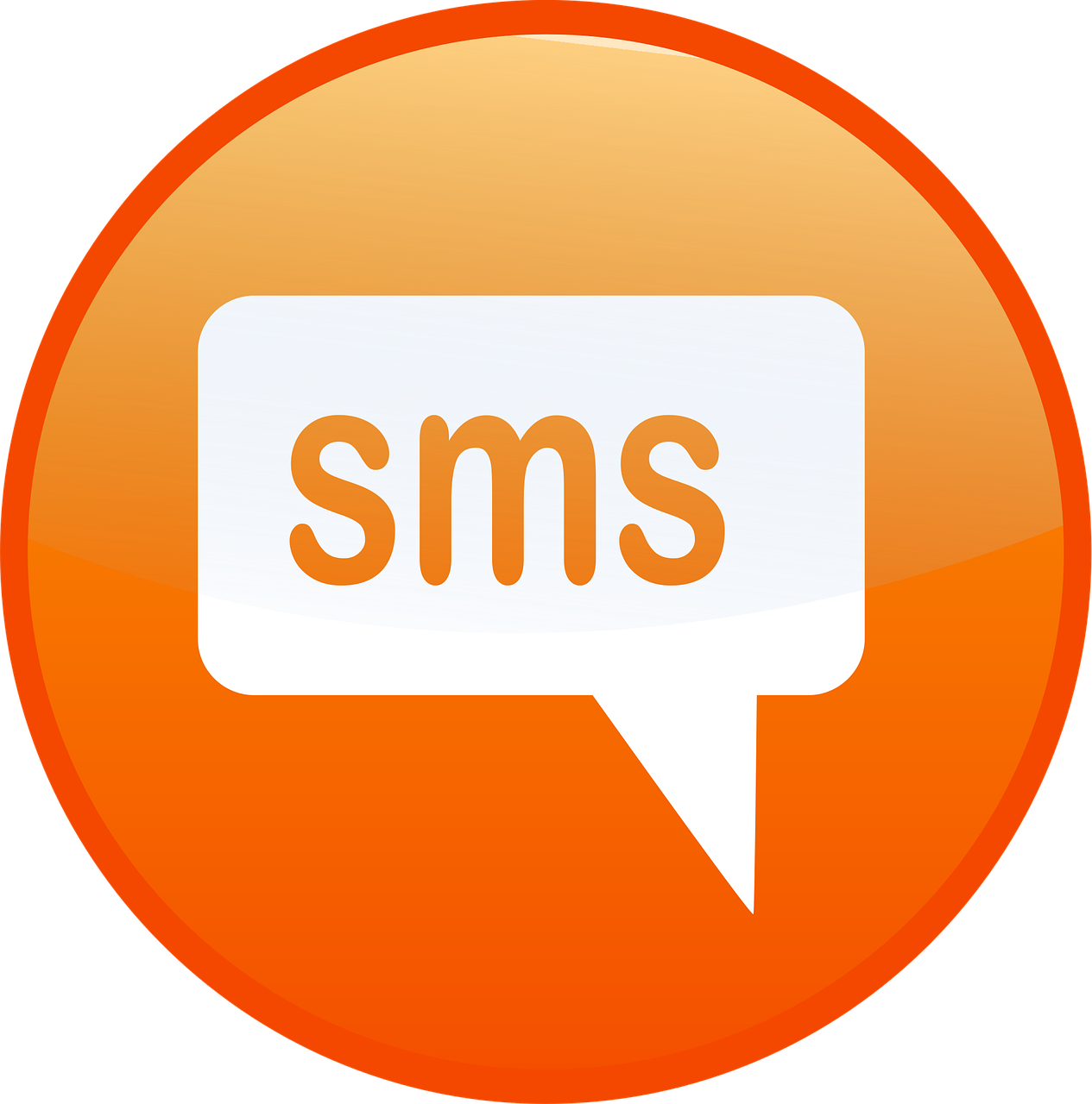 message, sms, text, computer, button, orange, round, gui, bubble, speech bubble, orange computer, orange laptop, orange bubbles, sms, sms, sms, sms, sms