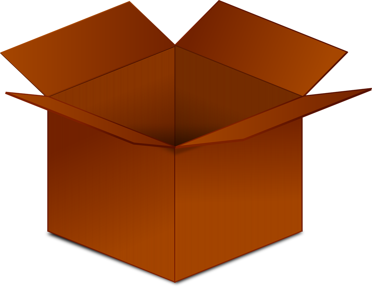box, cardboard box, cardboard, brown, empty, brown box
