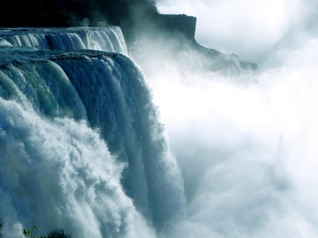 niagara falls, waterfall, water power, beautiful nature, water, ontario, canada, spray, nature wallpaper, white water, nature, inject, wet, powerful, nature background, hd wallpaper, cool wallpaper, blue nature, blue water, blue waterfall, blue wallpaper, blue natural, blue power