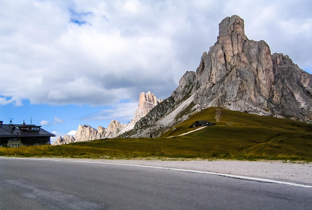 giaupass, dolomites, mountains, nature, landscape