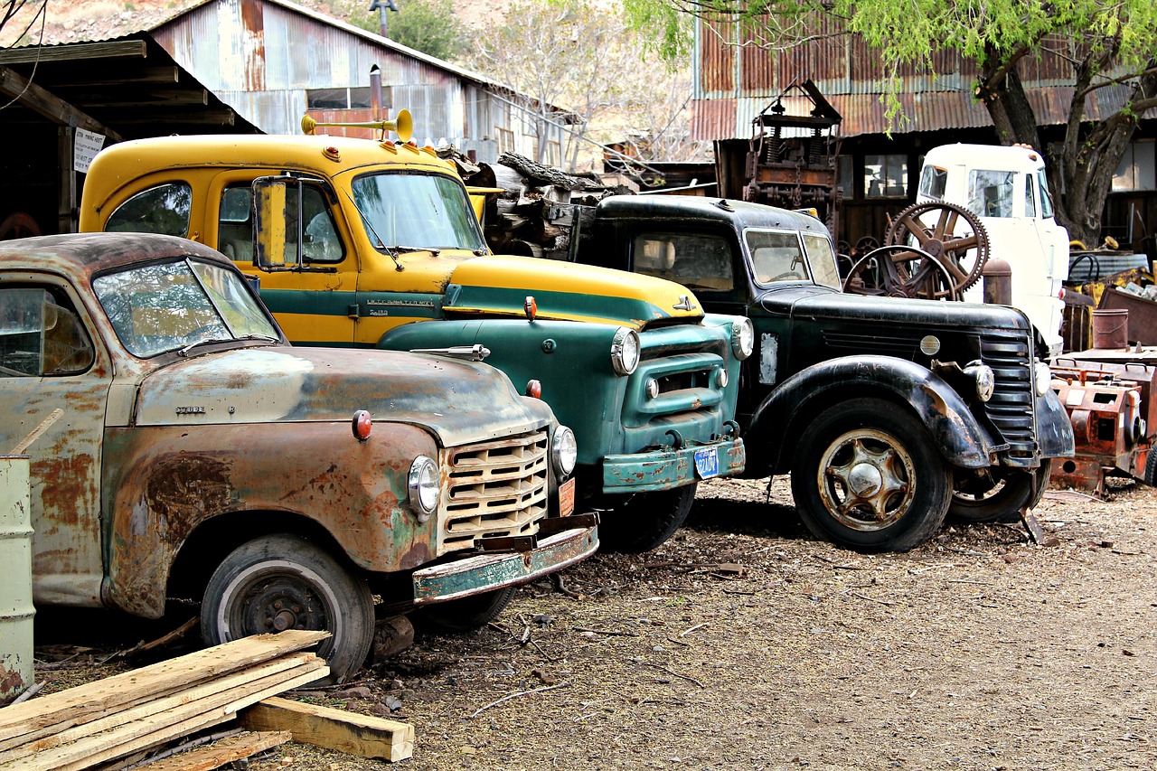 staré autá, klasický, classic car, hrdzavý, kov, vozidlo, starožitný, nákladné auto, vintage automobily, hnedé auto, hnedé truck, hnedé kovové