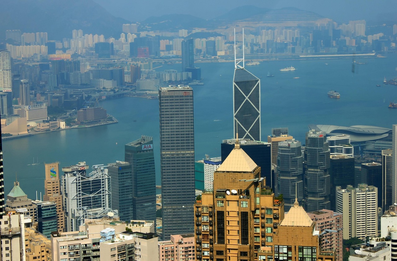 hong kong, çin, binalar, gökdelenler, metropole, yüksek binalar, kent, şehir manzarası, ufuk çizgisi