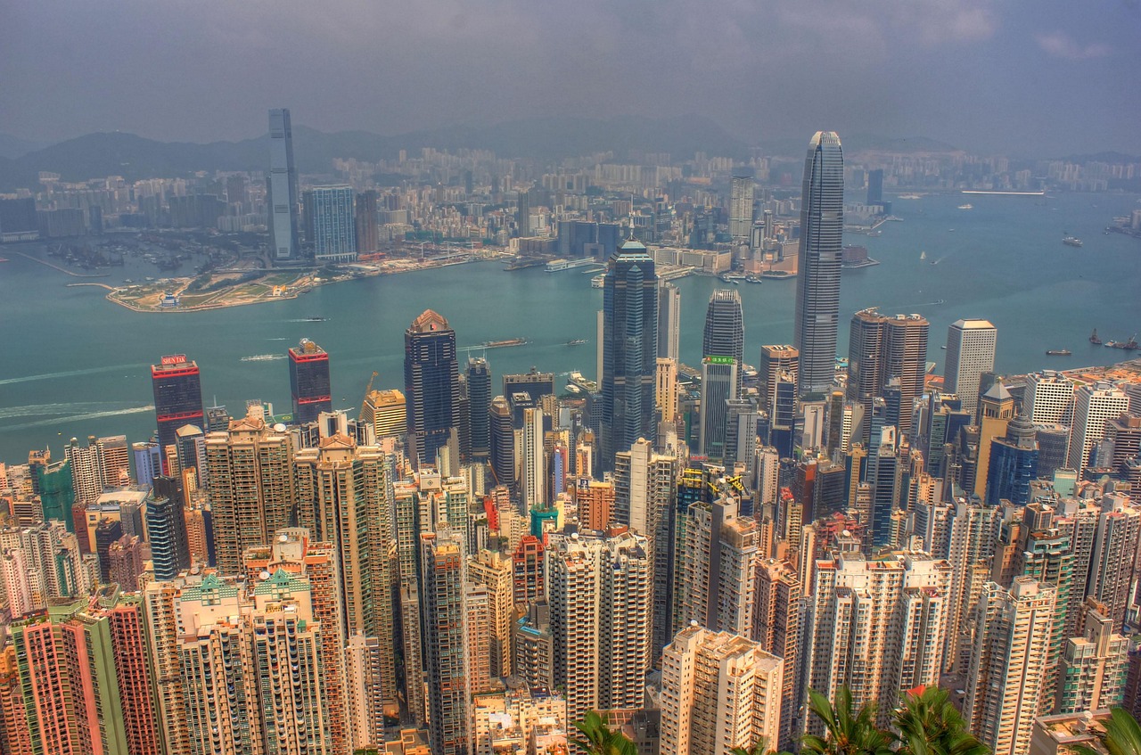 hong kong, çin, binalar, gökdelenler, metropole, yüksek binalar, kent, şehir manzarası, ufuk çizgisi