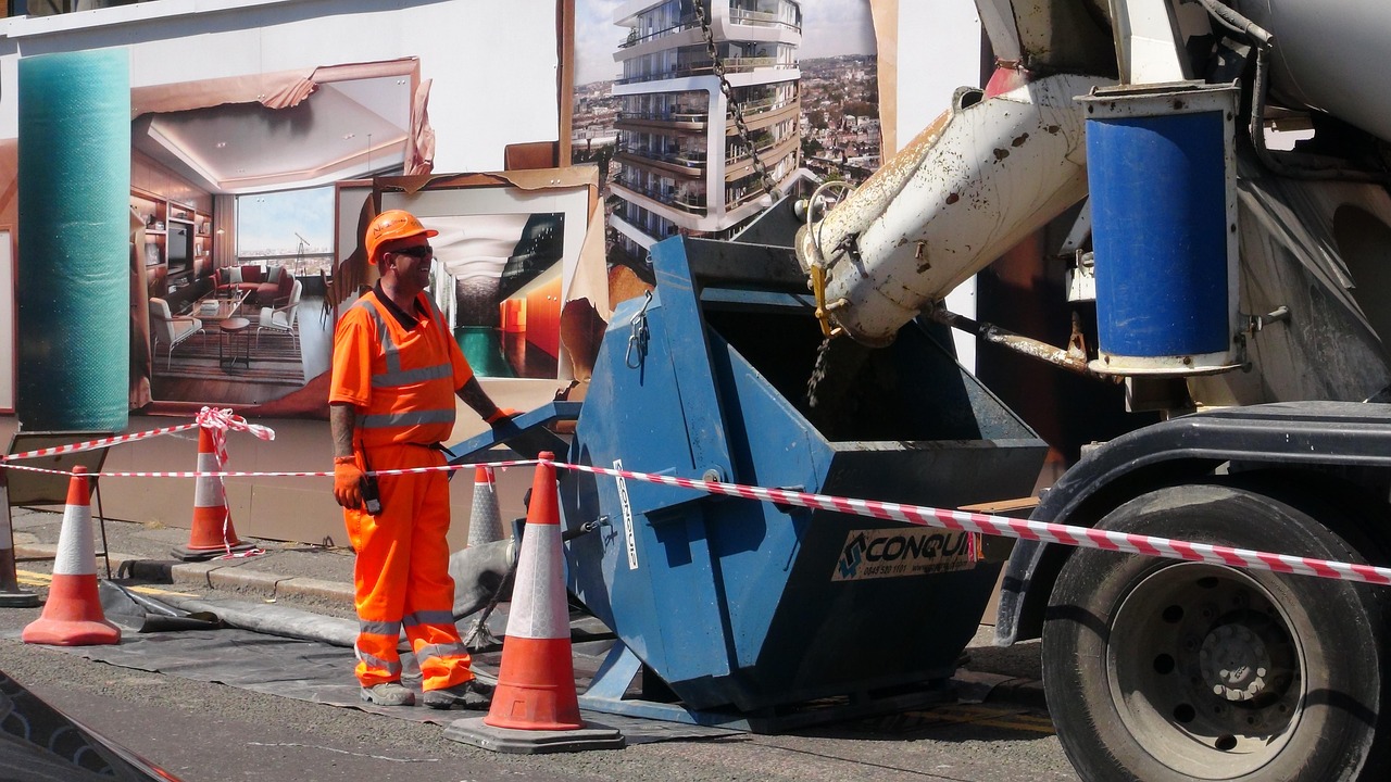 concrete, cement, mixer, man, worker, construction, skip, equipment, truck, mortar, concrete, cement, cement, cement, worker, construction, skip, skip, skip, skip, skip