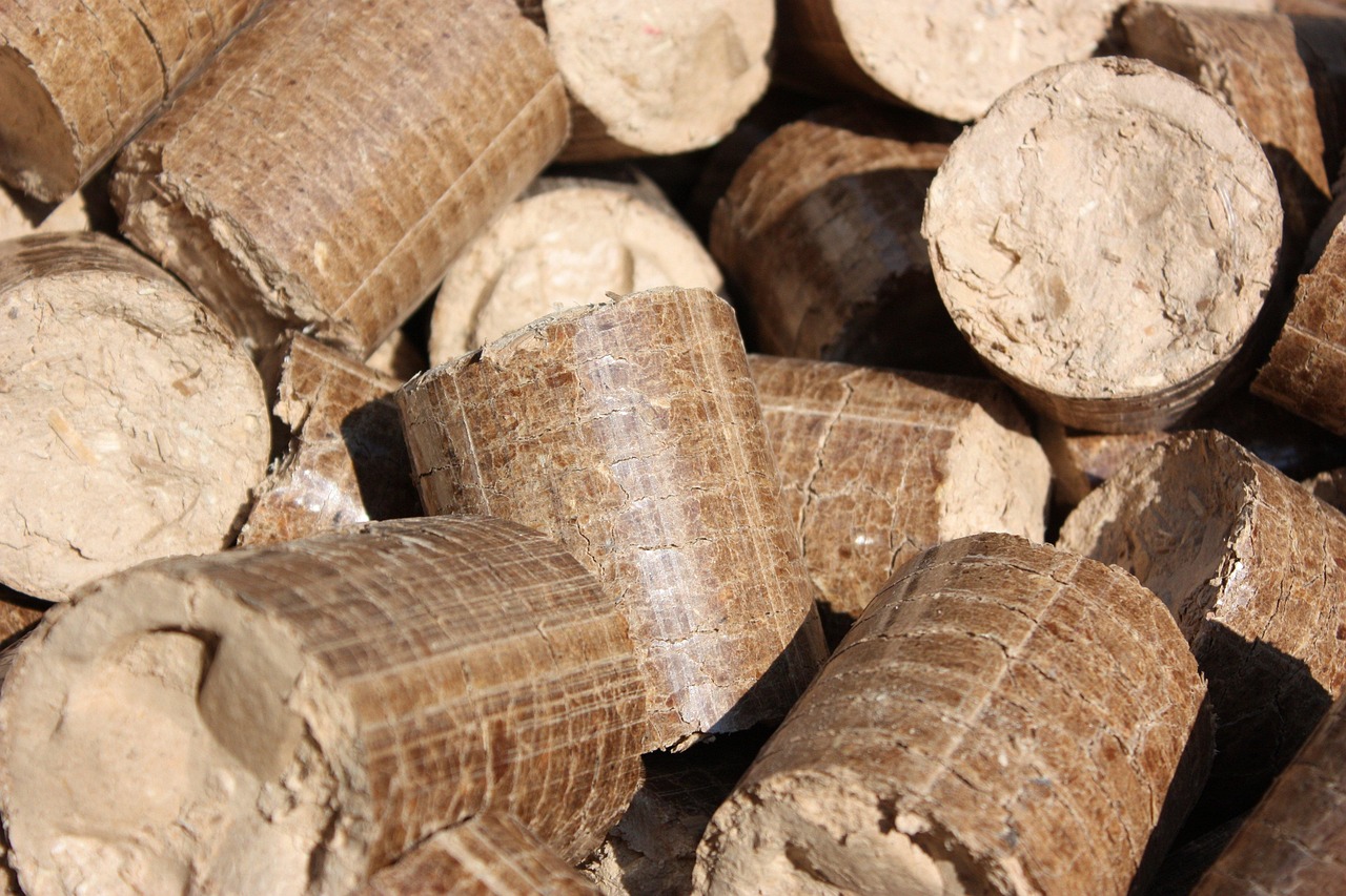 briketts, natur, pellets, holz, brennholz, heizen, feuer, bäume, brennen, holzscheit, holzvorrat, haufen, detailfoto