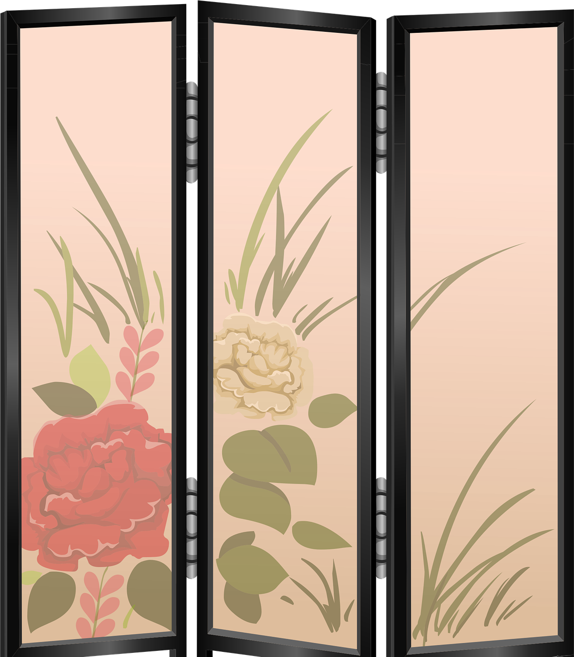partition, beautiful flowers, flower wallpaper, room divider, nature, screen, flower background, divider, panels, folding screen, folding, flowers, decorative, decor