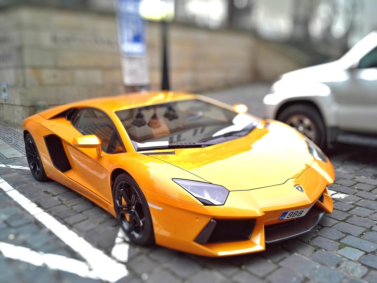 lamborghini, brno, racewagen, auto's, voertuigen, motoren, snel, stroom, oranje, bokeh, tilt shift