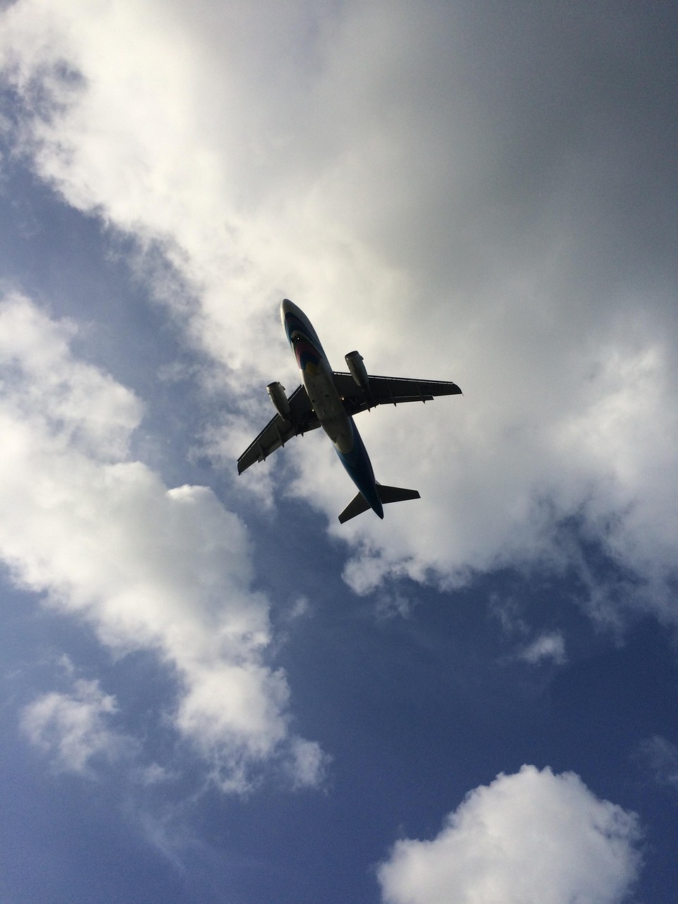 sky, plane in the sky, vacation, plane, flight, height, nature, contrail, the airport
