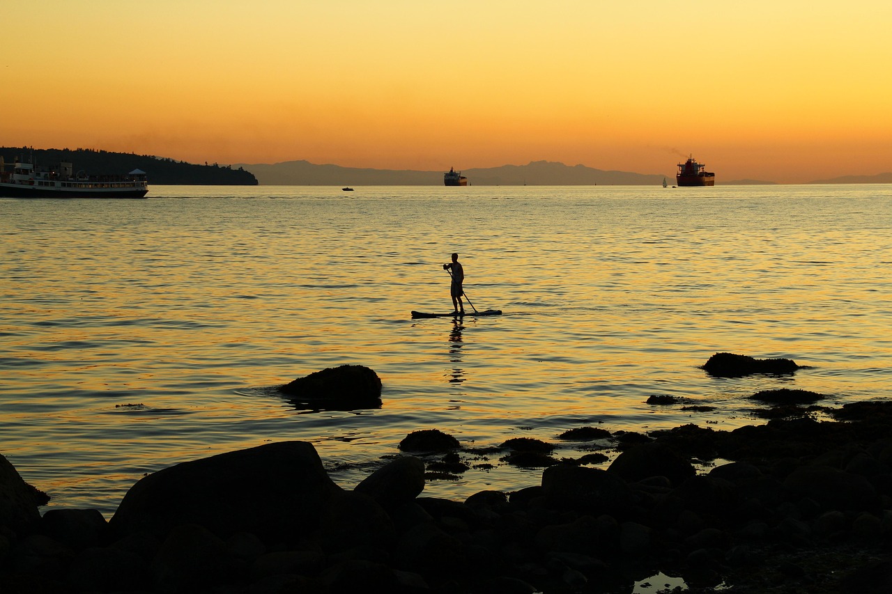 žiara, oceán, západ slnka, západy slnka, príroda, beach, súmrak, silhouette