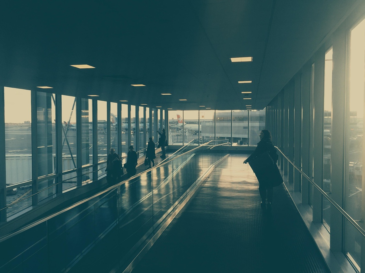 havalimanı, uçaklar, yolculuk, toplu taşıma, insanlar, terminal