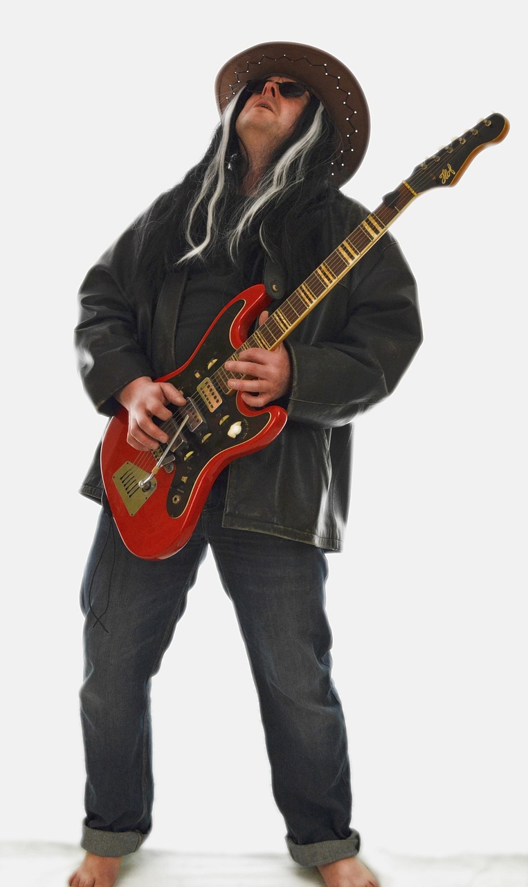 gwiazda rocka, e-gitara, gitara elektryczna, gitara, rafa, facet, muzyk, taśma, kaplica, instrument, muzyka, zabawa, uderzyć, impreza, ludzie, poza, humoru, komediowy