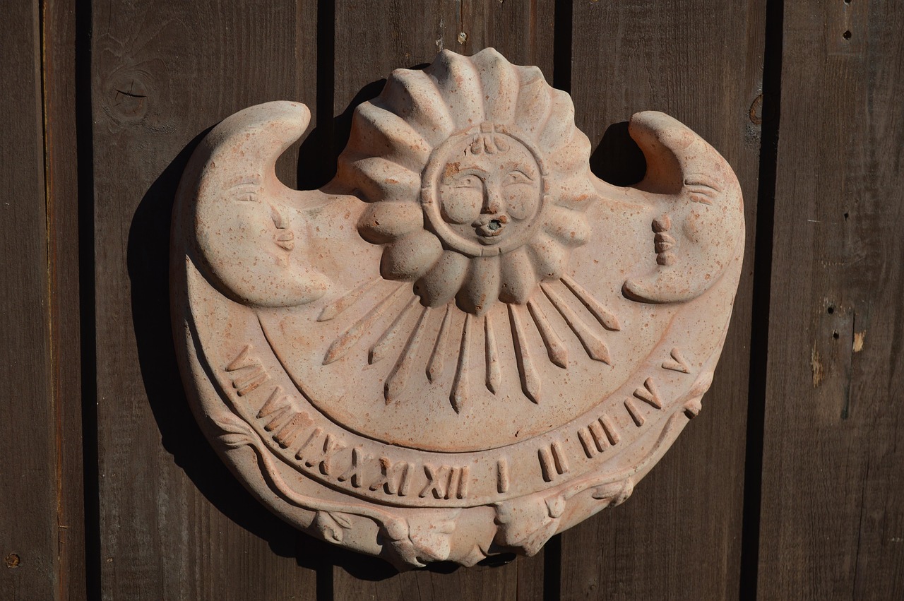 sun, nature, sundial, time