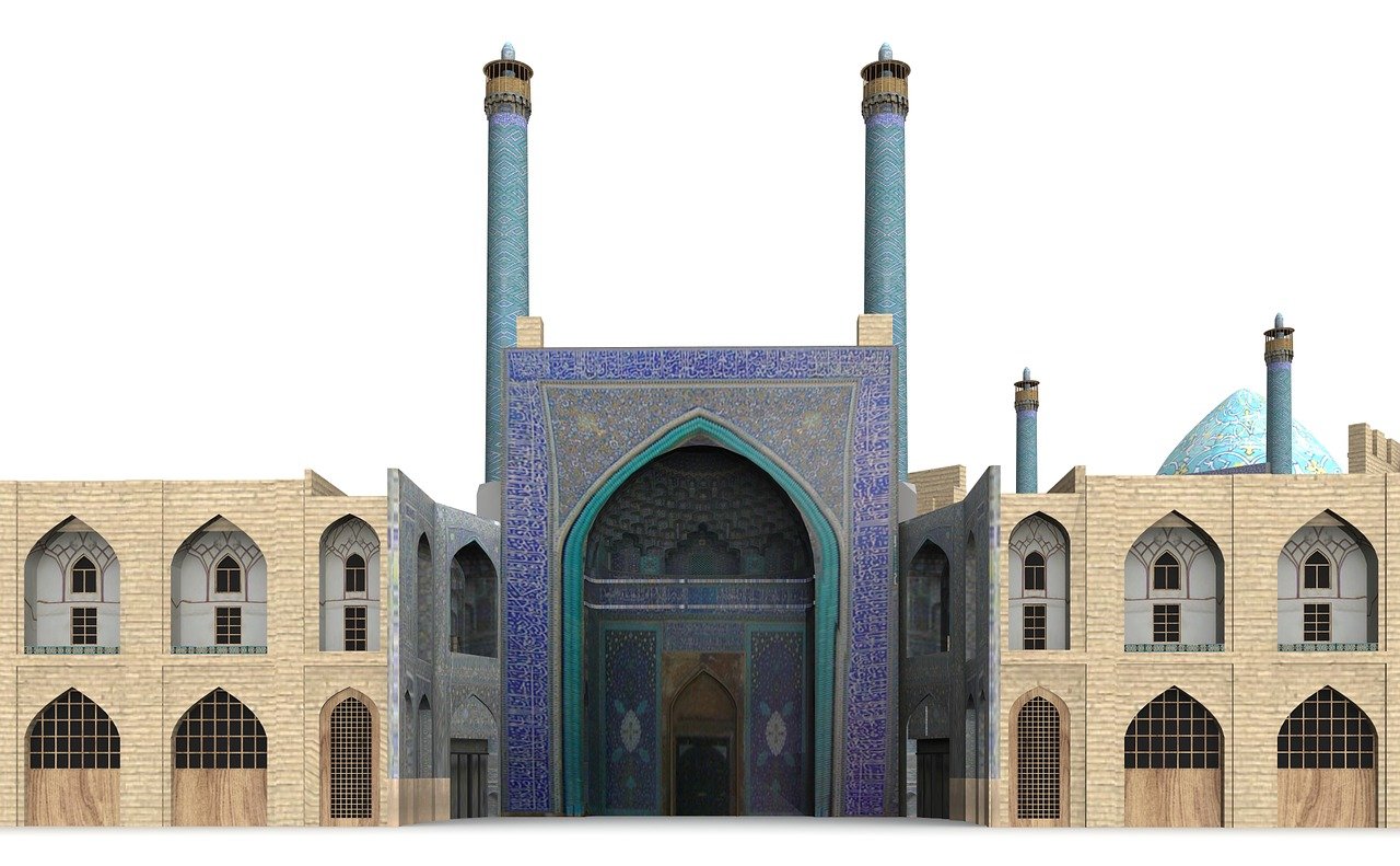 koninklijke moskee, isfahan, iran, gebouw, bezienswaardigheden bekijken, historisch, toeristen, attractie, mijlpaal, facade, reizen, steden, reis