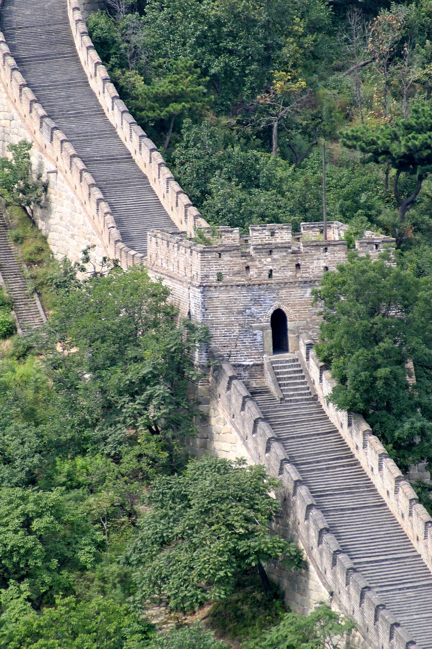 kinesisk, væg, stor, great wall, sightseeing, bygning, beijing, attraktion, rejse, milepæl, asien, turister, store mur, kina, verdensarv, stor kinesisk væg, tværvæg, stenmur