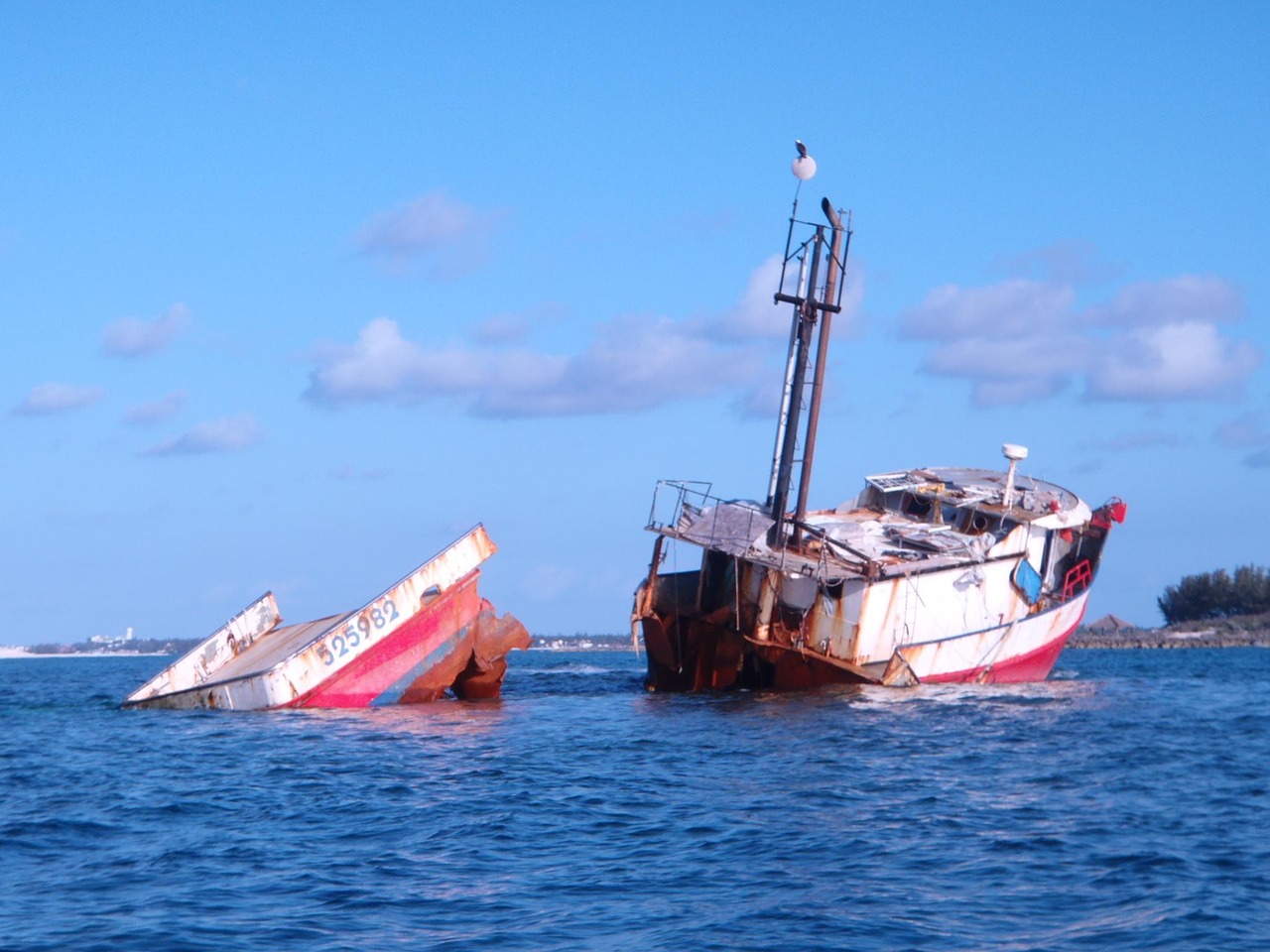 nassau, bahamas, paradiesinsel, boot, karibik, meer, ozean, paradies, küste, schiff, schiffswrack