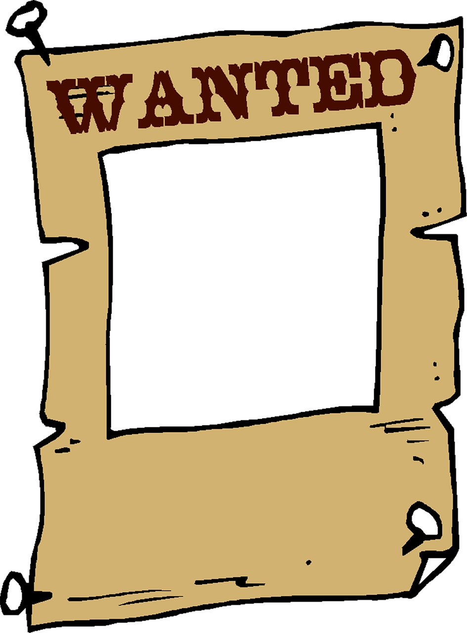 recherché, cadre, clipart, ancien, citation, papier carton, arrêté, carton, altéré, jaunâtre, arrestation, cow-boy, dessin animé, marrant, cadre photo, condamné, photo, album, prison, humoristique, humour, geôle