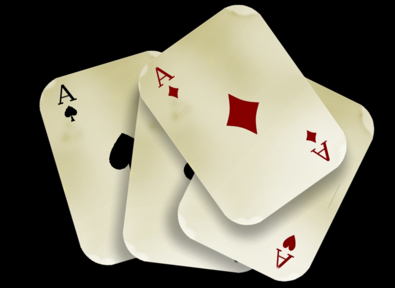 cards, game, aces, four, diamonds, hearts, clubs, red, poker, poker, poker, poker, poker, poker