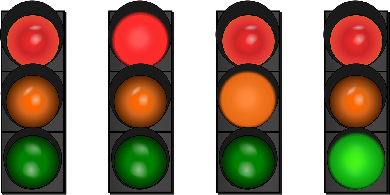 car, green, lamp, orange, red, road, signalisation, street, car, road, road, street, street, street, street, street