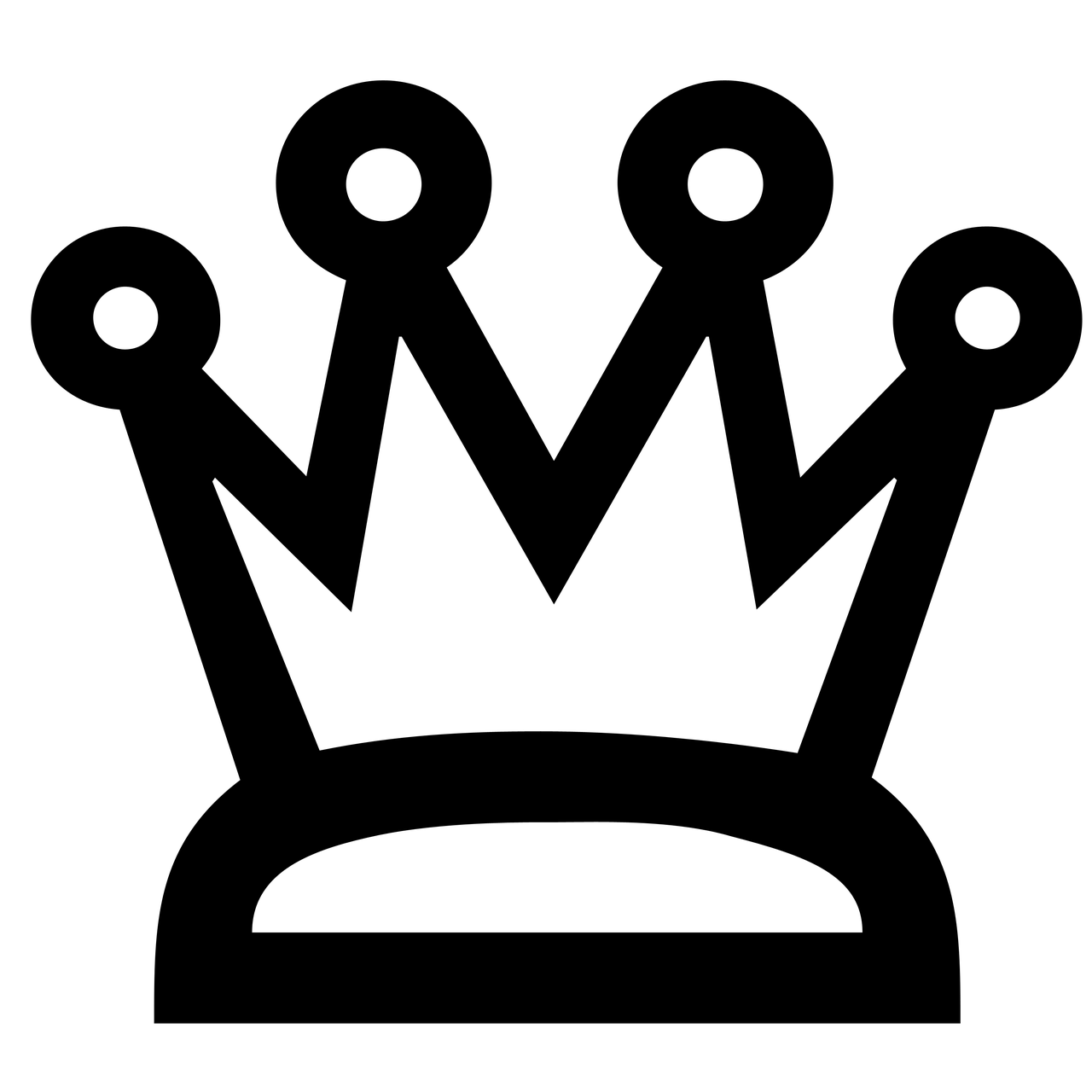 couronne, icône, noble, silhouette, roi, riche, voir, mettez, diriger, symbole