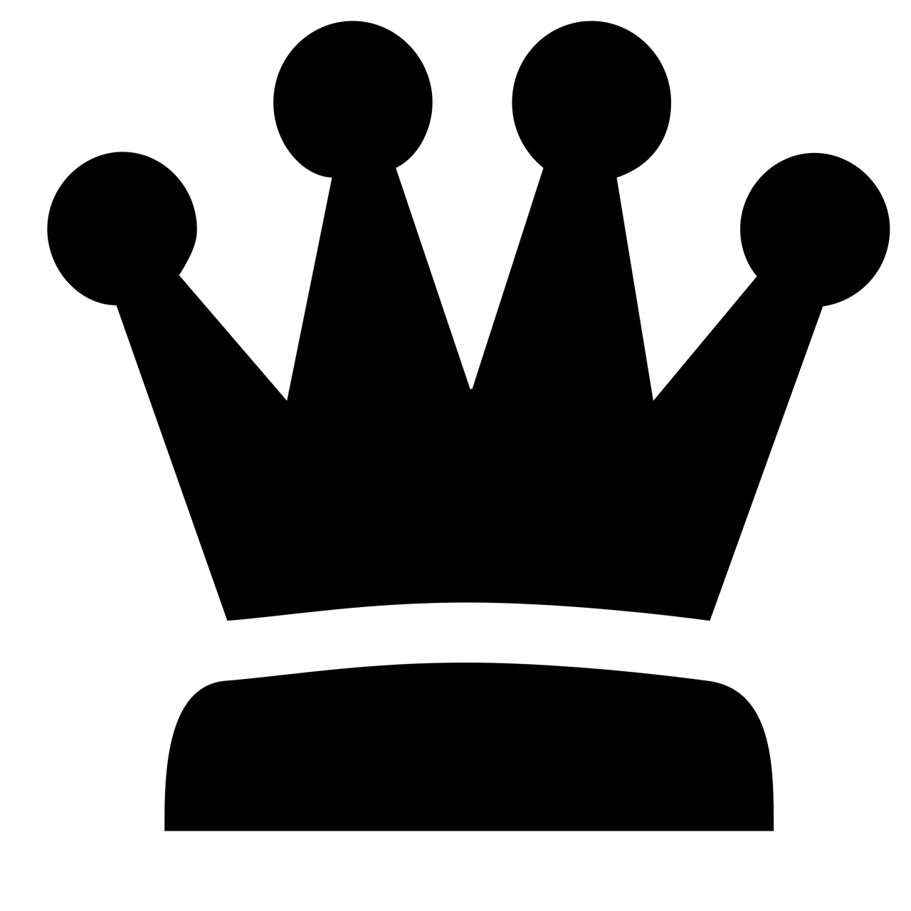 couronne, icône, noble, silhouette, roi, riche, voir, mettez, diriger, symbole