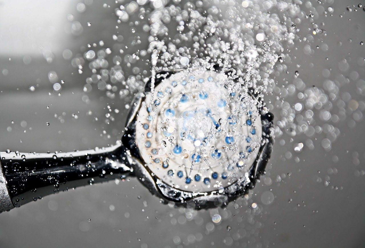 brause, brausekopf, natur, dusche, wasser, wassertropfen, rinnen, duschkopf, baden, hygiene, waschen, körperpflege, metall, silber, chrom, nass, spritzen, struktur