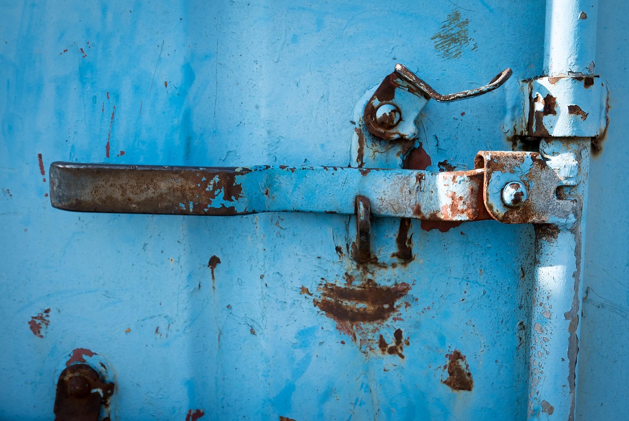 hebel, metall, griff, türgriff, verrostet, türklinke, klinke, beschlag, blau, rostig, rost, eingang, alt, transport, container, hebel, hebel, hebel, container, container, container, container, container