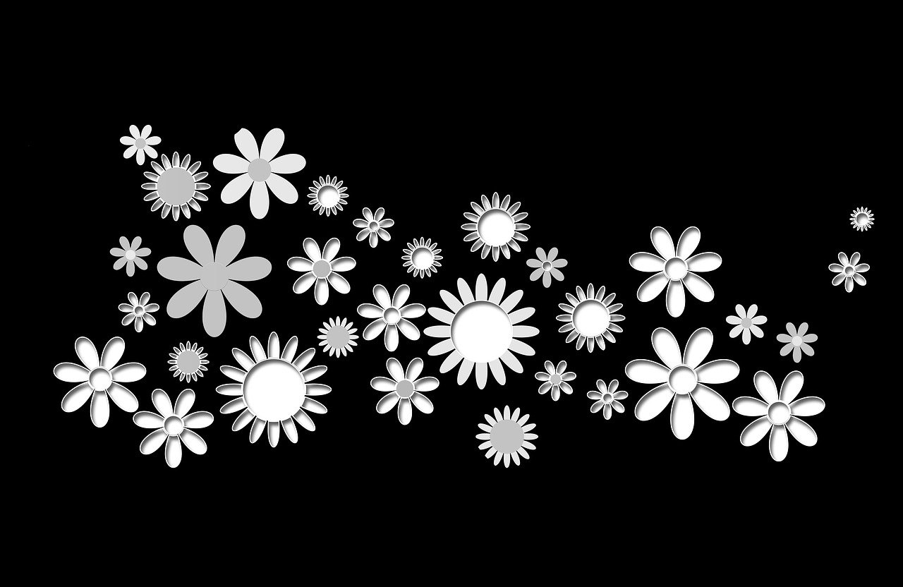 flower power, blumen, zierde, dekoration, blumenmuster, floristik, muster, natur, orange, retro, deko, hippie, woodstock, erinnerung
