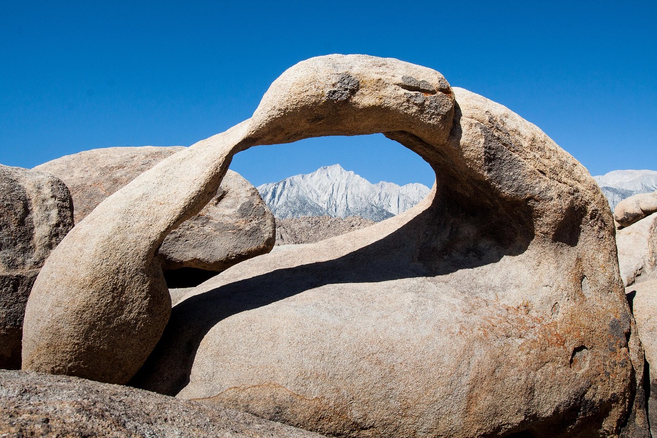 alabama hills, usa, bow, nature, arches, mountains