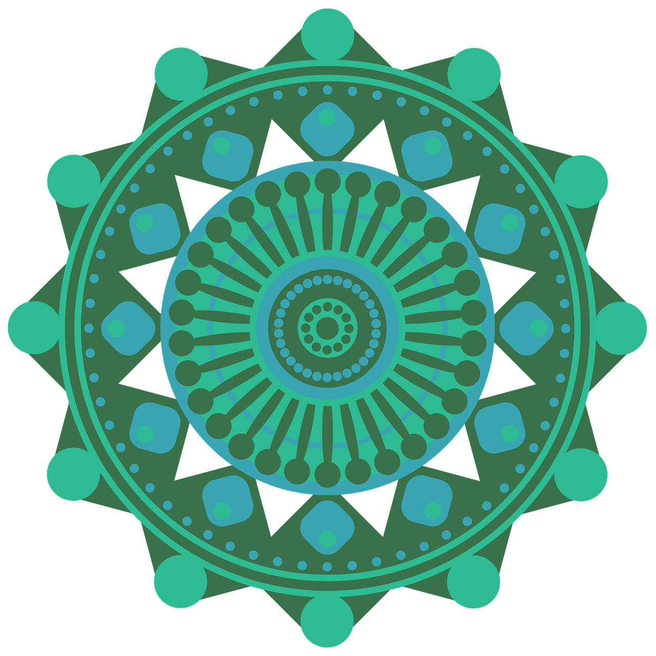 mandala, mönster, cirkel, geometrisk, former, abstrakt