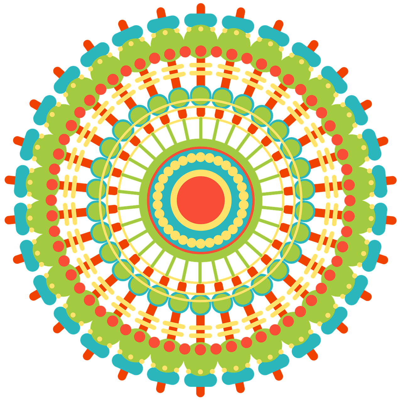 mandala, geometrisk, mönster, former, cirkel, kalejdoskop, abstrakt
