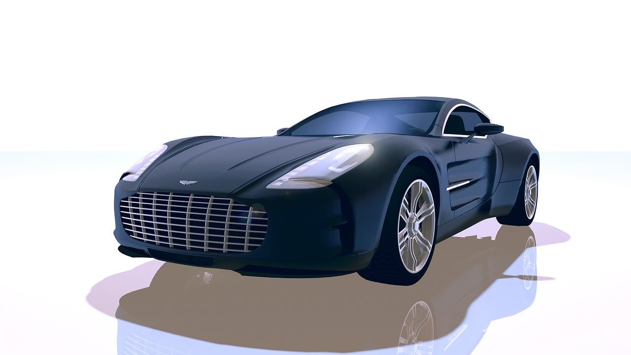 aston, martin, one-77, sports car, automobile, contour, metallic, sun reflections, the shade, hall, concrete wall, monochrome, 3d, machine, rendering, aston martin, british cars, aston martin, aston martin, aston martin, aston martin, aston martin