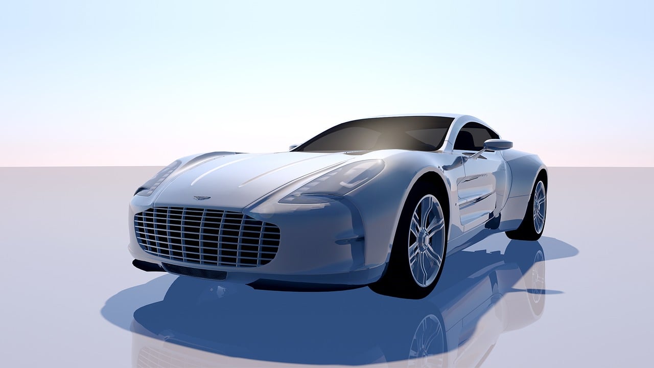 aston, martin, one-77, sports car, automobile, contour, metallic, sun reflections, the shade, hall, concrete wall, monochrome, 3d, machine, rendering, aston martin, british cars, aston martin, aston martin, aston martin, aston martin, aston martin