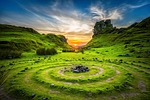 Stone circles mystery cult concentric history ancient grass landscape prehistoric nature scotland