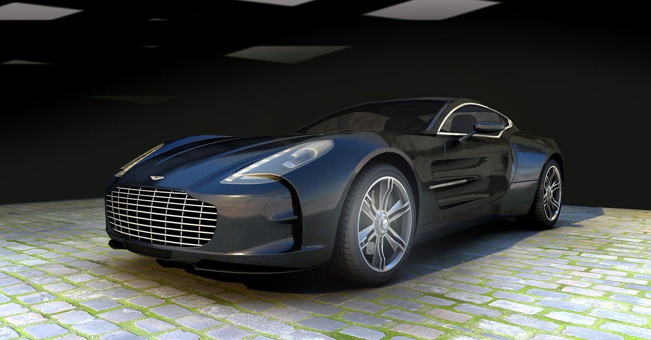 aston, martin, one-77, sports car, automobile, contour, metallic, sun reflections, the shade, hall, concrete wall, monochrome, 3d, machine, rendering, finish, aston martin, british cars, aston martin, aston martin, aston martin, aston martin, aston martin