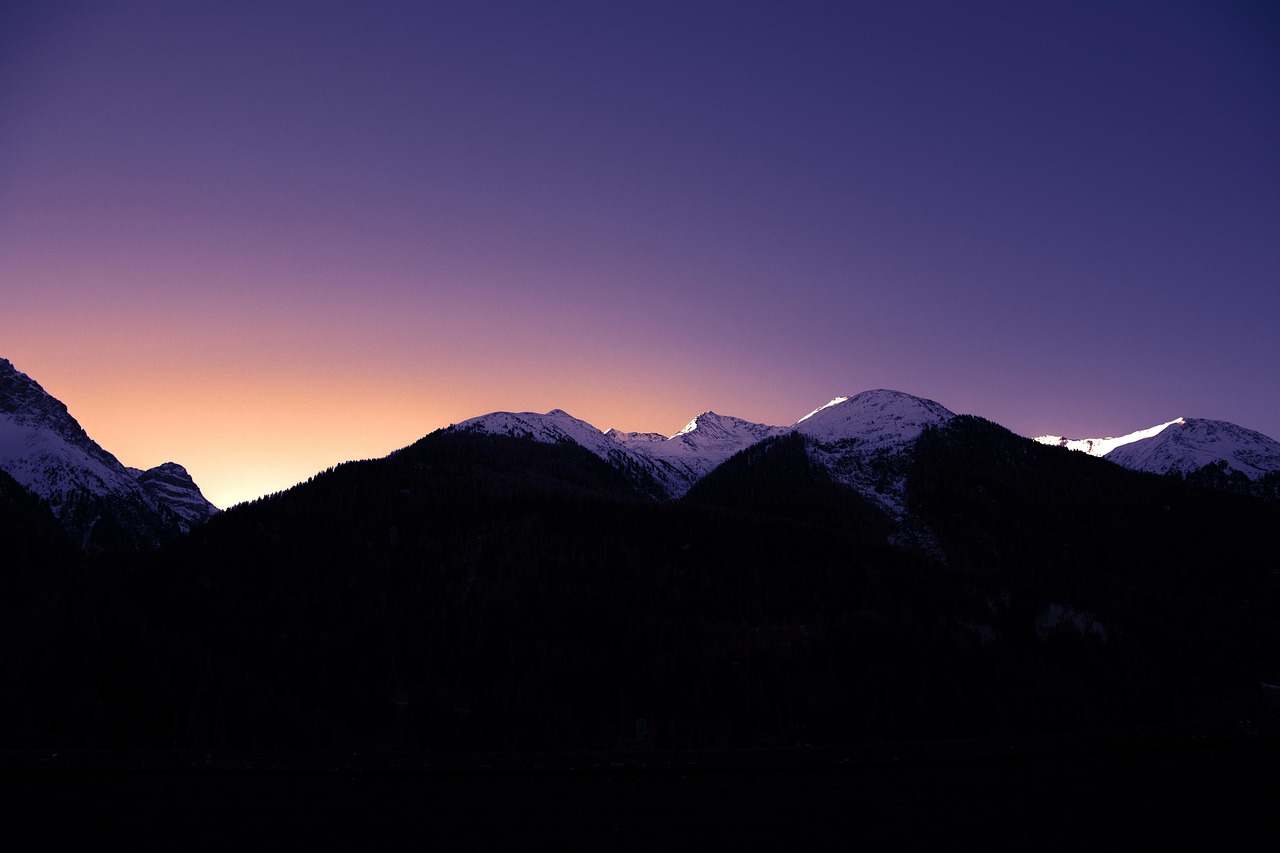 berge, schnee, winter, morgenrot, natur, licht, morgenstimmung, sonnenaufgang, stimmung, morgenhimmel