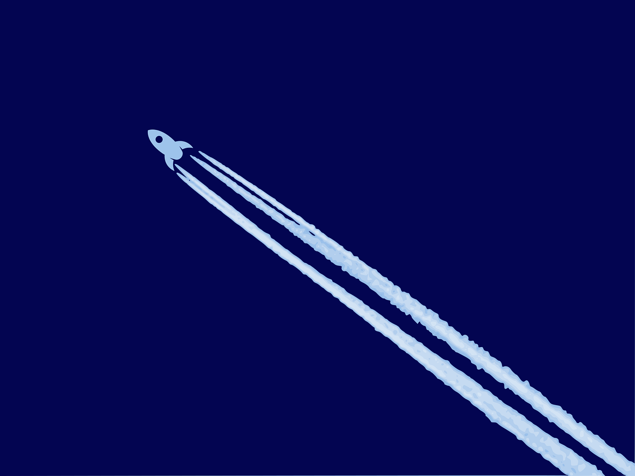 contrail, nature, rocket, sky