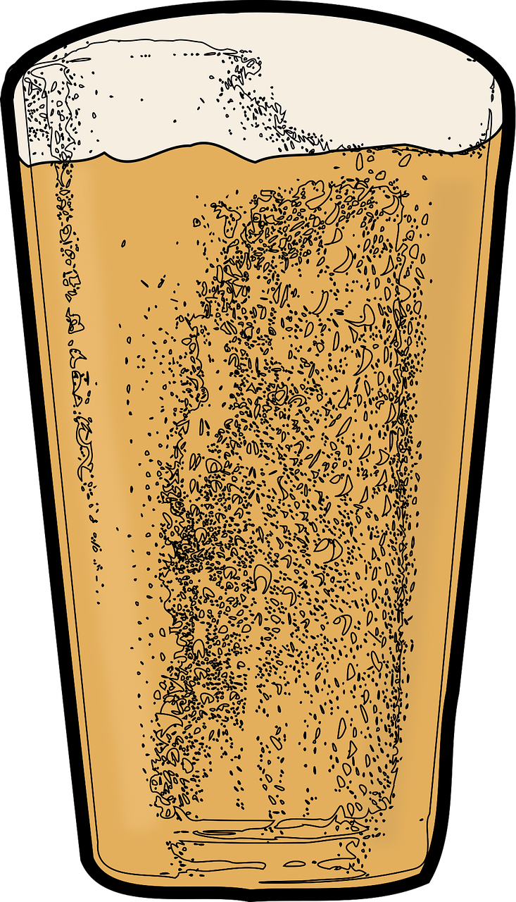 bier, saufen, kalt, farbe, glas, pint