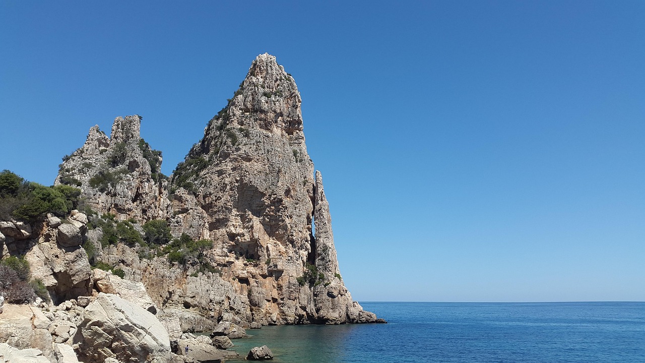 pedra longa, välimeren, sardinia, rannikko, välimeren rannikko, luonne, meri, valtameri, rock, maamerkki, baunei, ogliastra