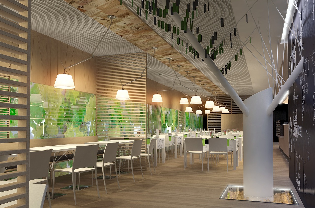 interior, a restaurant, bar, goodwin, tables, design, partition, partition, partition, partition, partition, partition