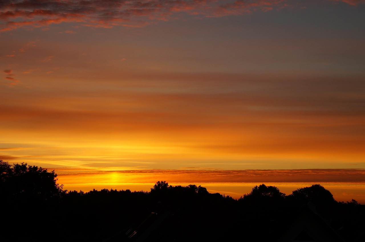 sonne, sonnenaufgang, morgenhimmel, natur, stimmung, morgenrot
