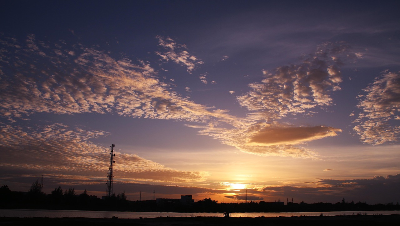 sunset, nature, lamnyong, aceh