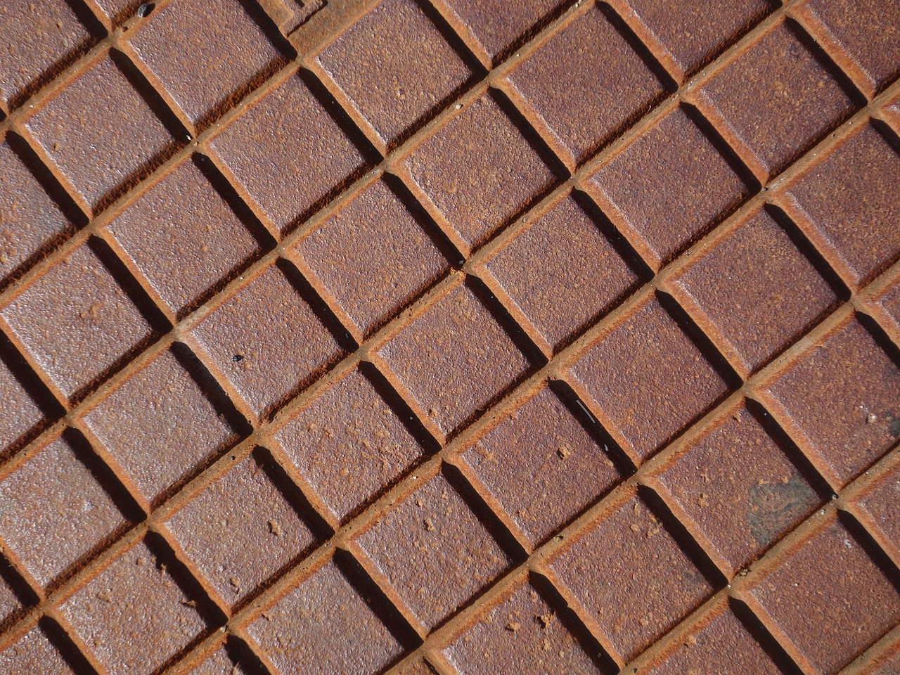 cast iron, rust, corrosion, metal, iron, geometry, regularly, template, texture
