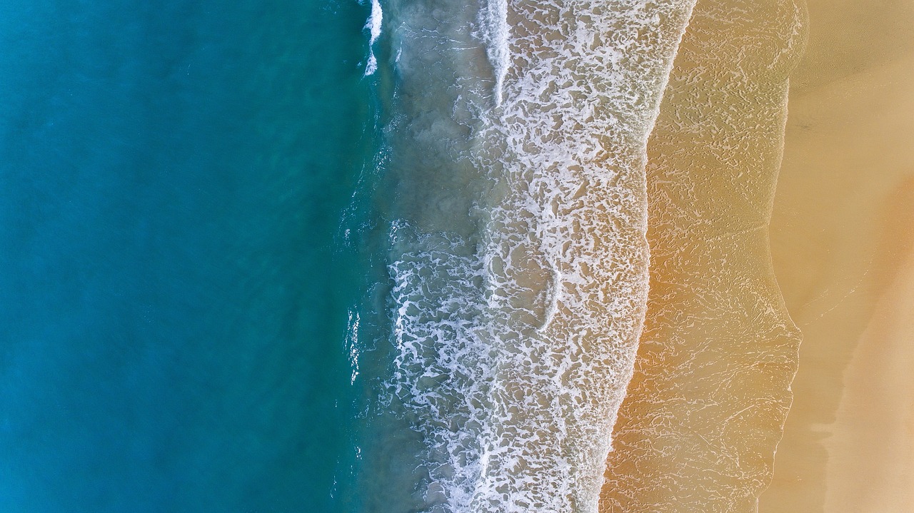 beach, coast, sea, sand, wave, ocean, water, coastline, seashore, seascape, sea foam, ocean foam, beach foam, spume, scenery, scenic, nature, aerial view, aerial photography, beach, sea, sea, sea, sea, sea, ocean